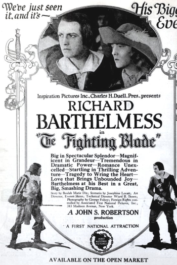 Poster de Filme The Fighting Blade (1923)