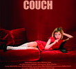 Girl on Red Couch