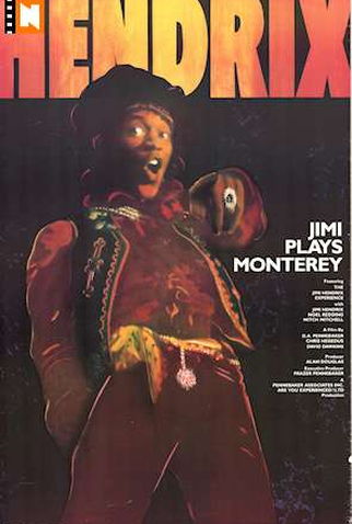 Poster 1 de Filme Jimi Hendrix - Live at Monterey (1987)