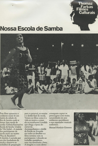 Poster 4 de Curta Nossa Escola de Samba (1968)