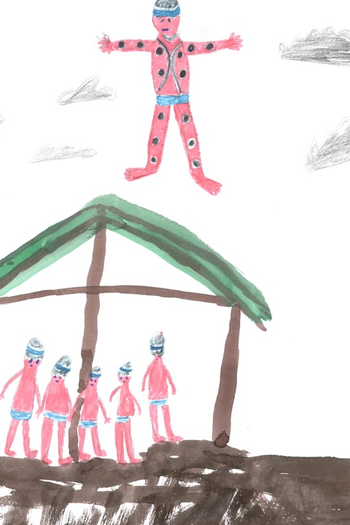 Poster de Curta Espíritos Batizando Meninos (2013)