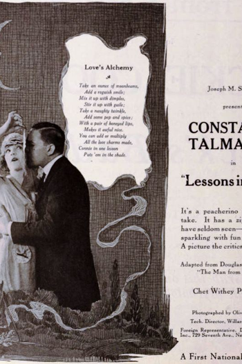 Poster de Filme Lessons in Love (1921)