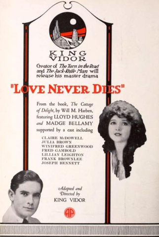 Poster 1 de Filme Love Never Dies (1921)