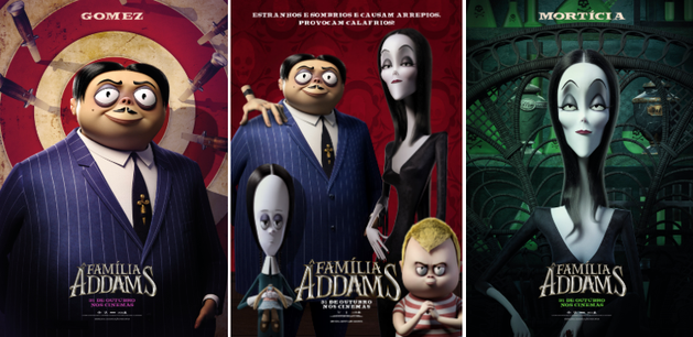 Além de trailer inédito, "A Família Addams" ganha novos cartazes!