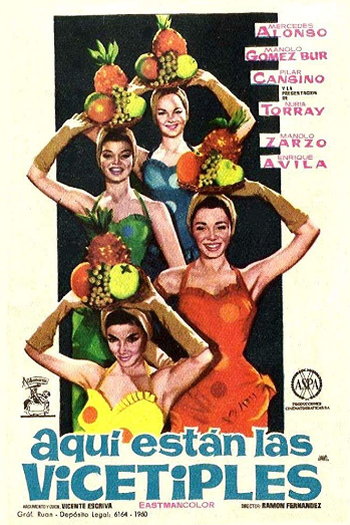 Poster de Filme Aquí Están Las Vicetiples (1961)