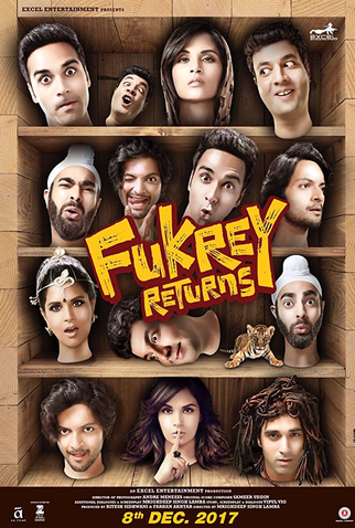 Poster 1 de Filme Fukrey Returns (2017)