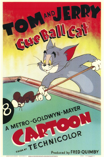 Poster de Curta Gato Que Joga Bilhar (1950)