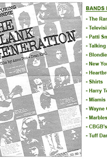 The Blank Generation - Poster / Capa / Cartaz - Oficial 1