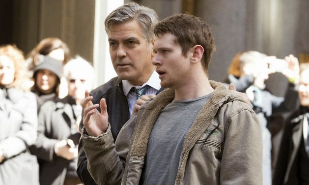 Película Criativa - George Clooney e Jack O'Connell filmam "Money Monster" em Nova York