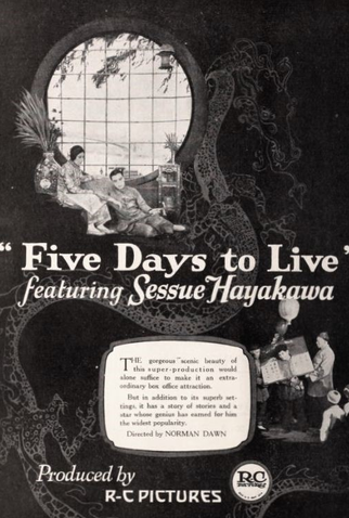 Poster 1 de Filme Cinco Dias de Vida (1922)