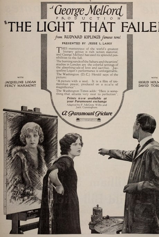 Poster 1 de Filme The Light That Failed (1923)