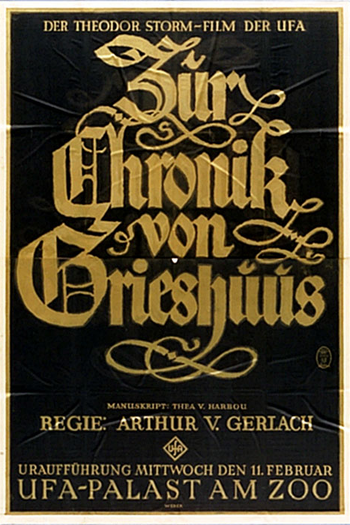 Poster de Filme Crônica de Grieshuus (1925)