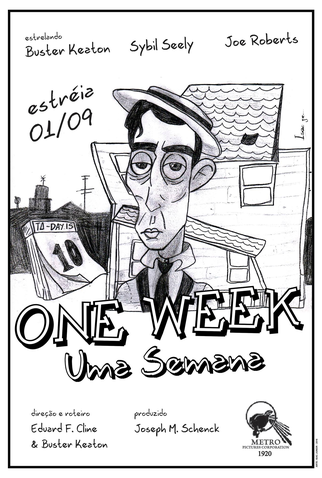 Poster 2 de Curta Uma Semana (1920)
