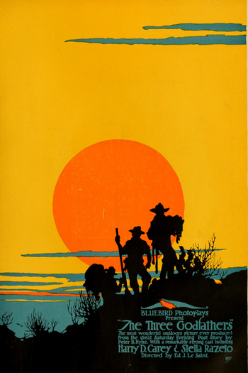Poster de Filme The Three Godfathers (1916)