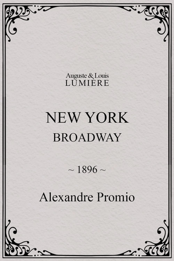 Poster de Curta New York Broadway (1896)