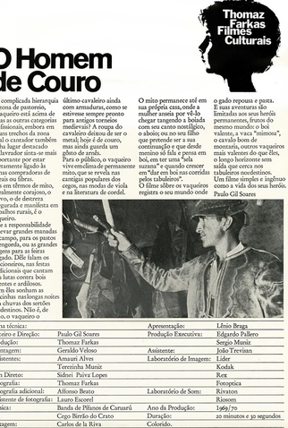 Poster 1 de Curta O Homem de Couro (1970)