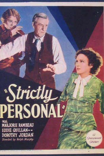Poster de Filme Strictly Personal (1933)