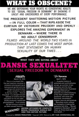 Poster 1 de Filme Sexual Freedom in Denmark (1970)