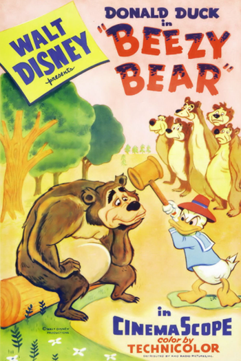 Poster de Curta O Urso e as Abelhas (1955)