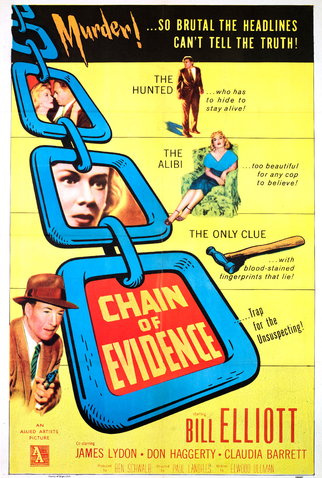 Poster 1 de Filme Cadeia de Evidências (1957)
