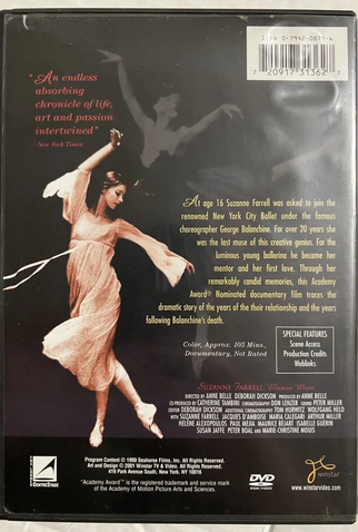 Poster 2 de Filme Suzanne Farrell: Elusive Muse (1996)