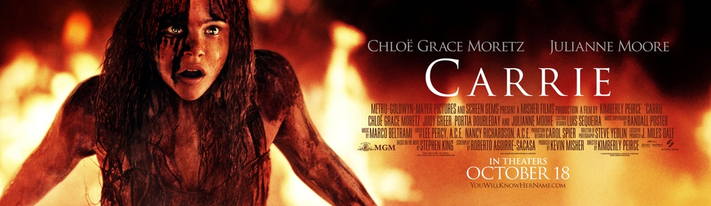 Chloë Moretz aterroriza em novo banner de “Carrie, A Estranha”