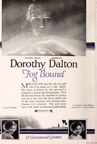 Poster 1 de Filme Fog Bound (1923)