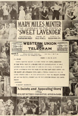 Poster 1 de Filme Sweet Lavender (1920)