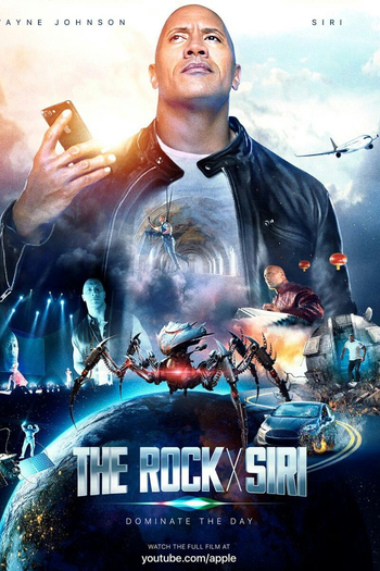 Poster de Curta The Rock e Siri (2017)