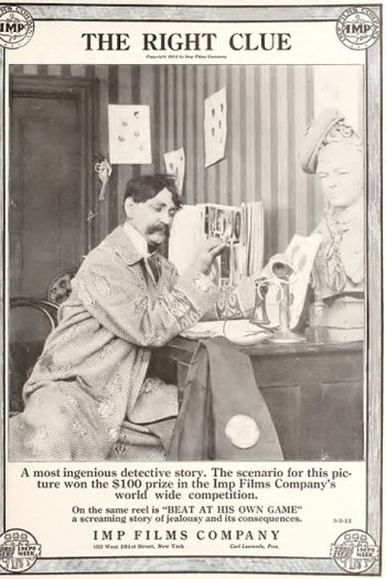Poster de Curta The Right Clue (1912)