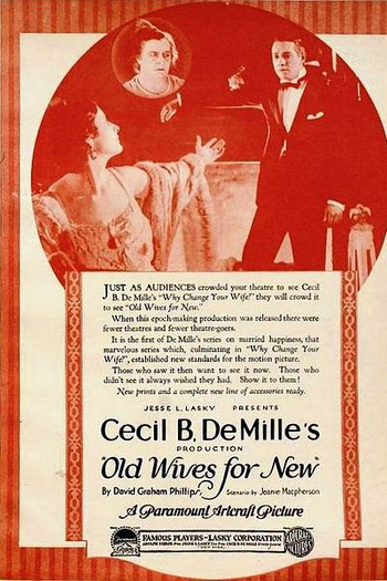 Poster de Filme Old Wives for New (1918)