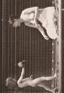 Child Bringing Bouquet to Woman (Child Bringing Bouquet to Woman)