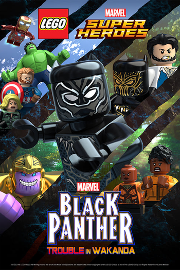 Poster de Curta LEGO Marvel Super Heróis: Pantera Negra - Problema em Wakanda (2018)