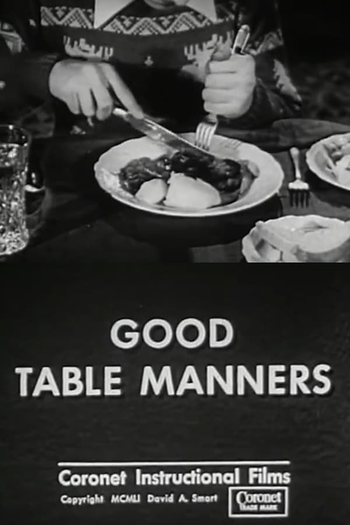 Poster de Curta Good Table Manners (1951)