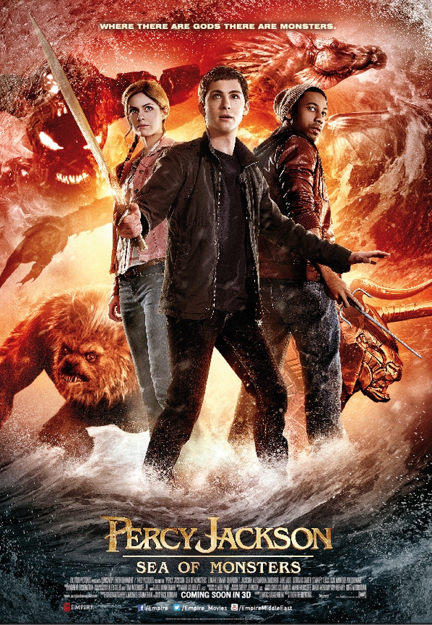 “Percy Jackson e o Mar de Monstros” criaturas e toda turma reunida nos novos posters