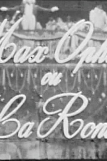 Poster de Filme Max Ophüls ou A Ronda ou O Prazer de Filmar (1965)