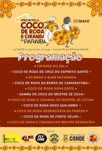 1º Encontro de Coco de Roda e Ciranda da Paraíba - Poster / Capa / Cartaz - Oficial 2