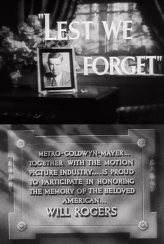 Poster 1 de Filme Lest We Forget (1937)