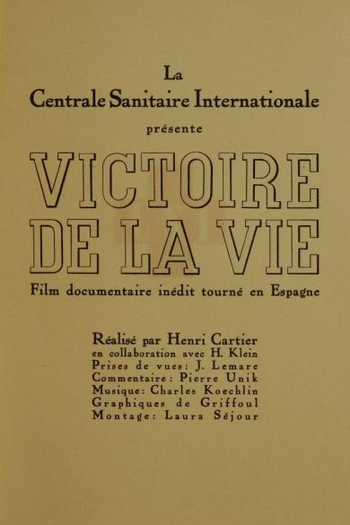 Poster de Filme Vitória da vida (1938)