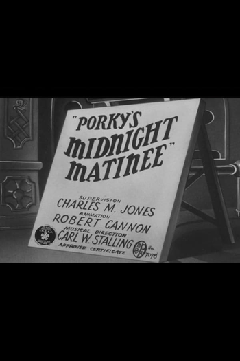 Poster de Curta Porky's Midnight Matinee (1941)