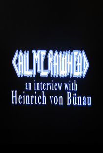 Call Me Rawhead: An Interview with Heinrich von Bünau - Poster / Capa / Cartaz - Oficial 1