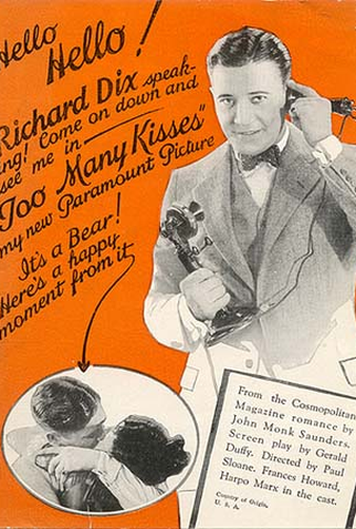 Poster 1 de Filme Too Many Kisses (1925)