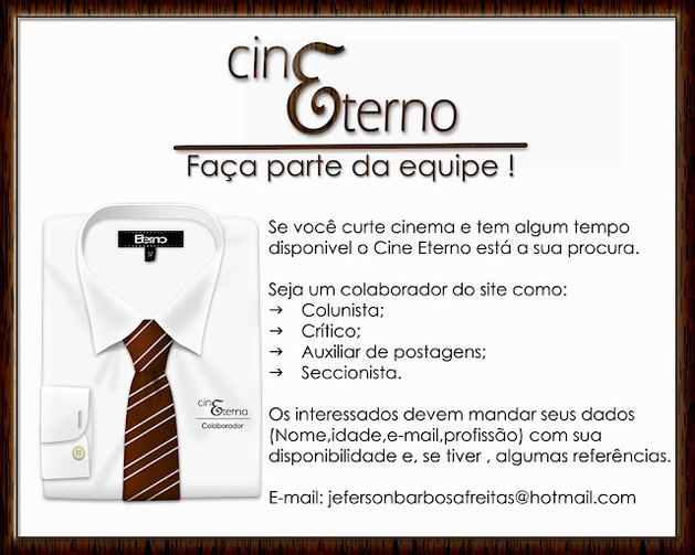 Participe da Equipe do Cine Eterno