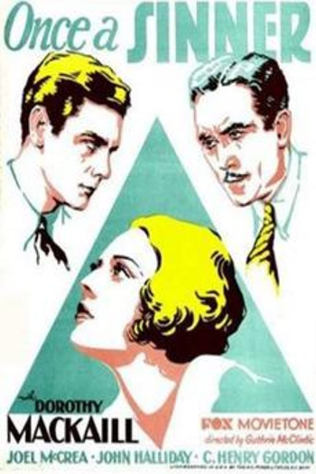 Poster de Filme Once a Sinner (1931)