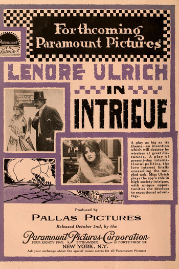 Poster de Filme A Intriga (1916)