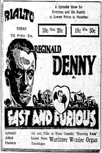 Poster de Filme Velozes e Furiosos (1927)