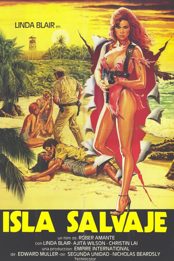 Poster de Filme Prisioneiras da Ilha Selvagem (1985)