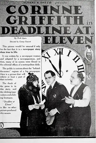 Poster 1 de Filme Deadline at Eleven (1920)