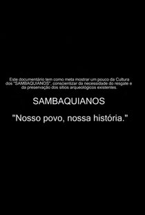 Sambaquianos - Nosso povo, nossa história - Poster / Capa / Cartaz - Oficial 2