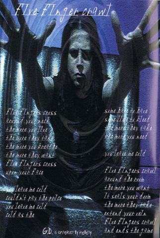 Poster 1 de Curta Danzig: Five Finger Crawl (2000)